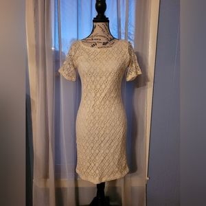 Knit Cream/White Dress